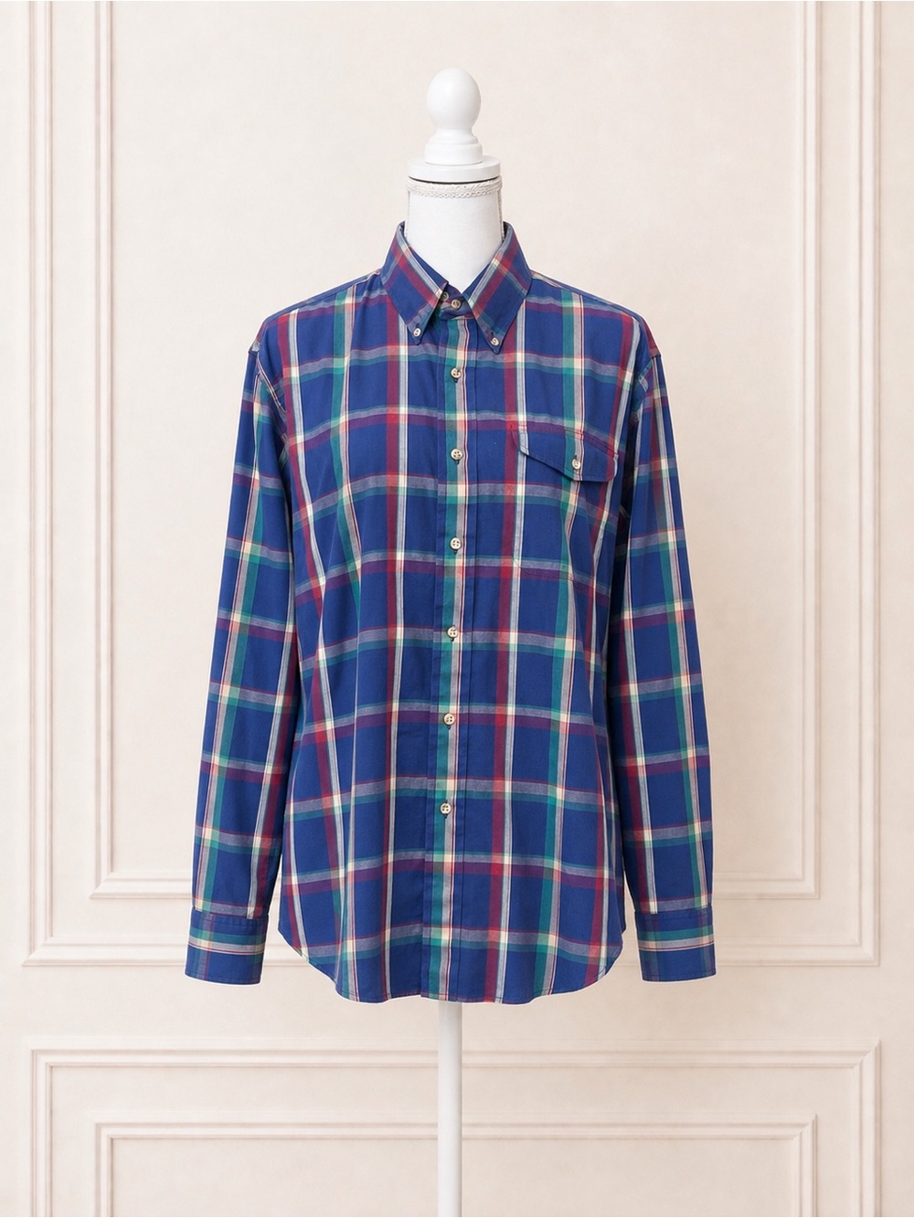 Vintage The Fox Collection Men’s Plaid Button Down Shirt - Picture 1 of 5